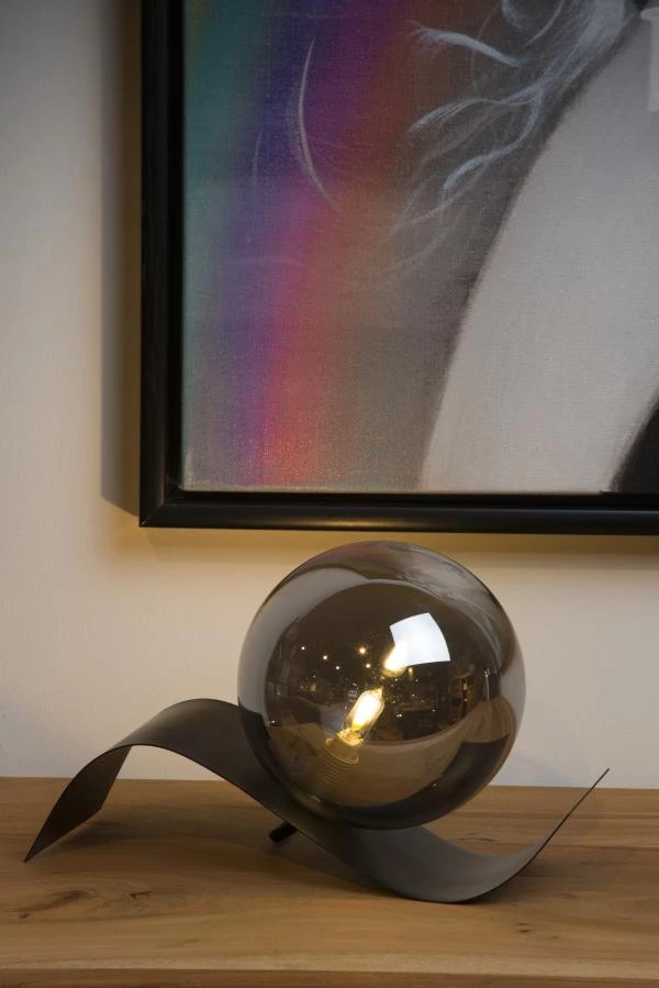 Lucide YONI - Lampe de table - 1xG9 - Noir - ambiance 1